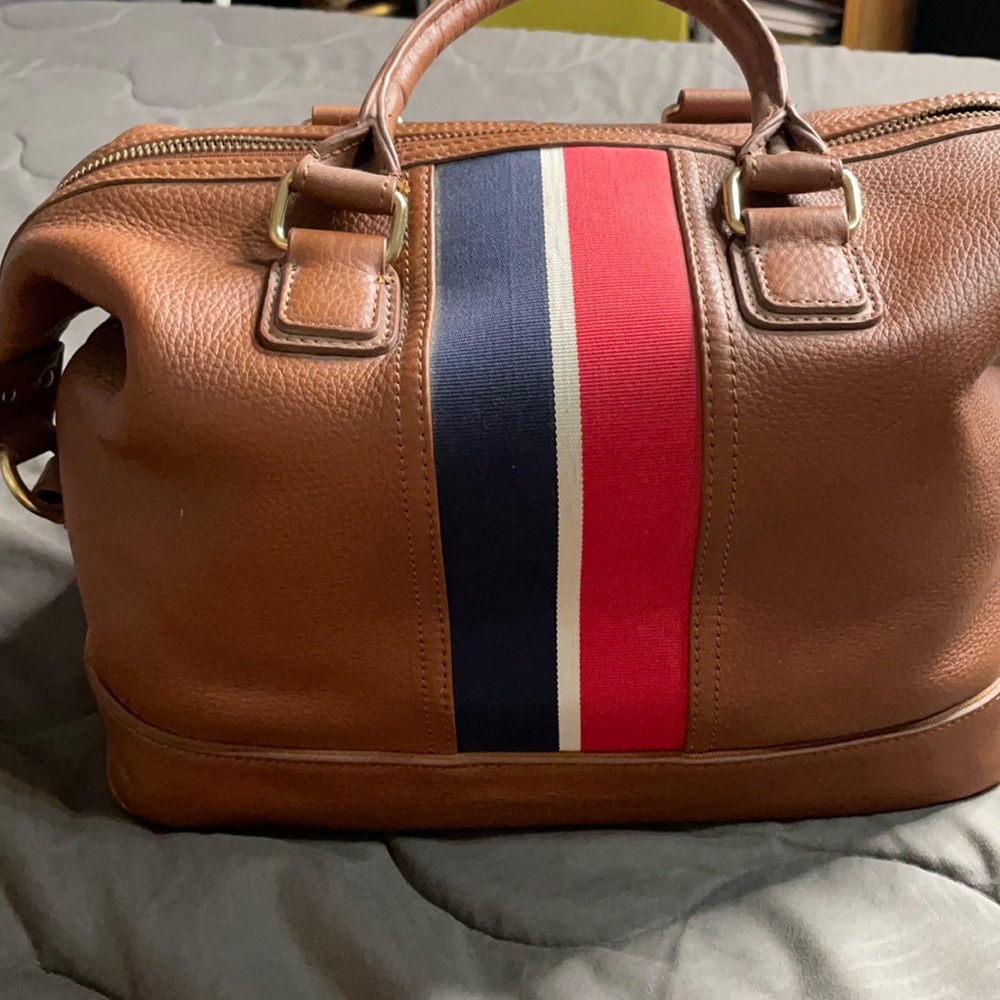 Cognac hand bag